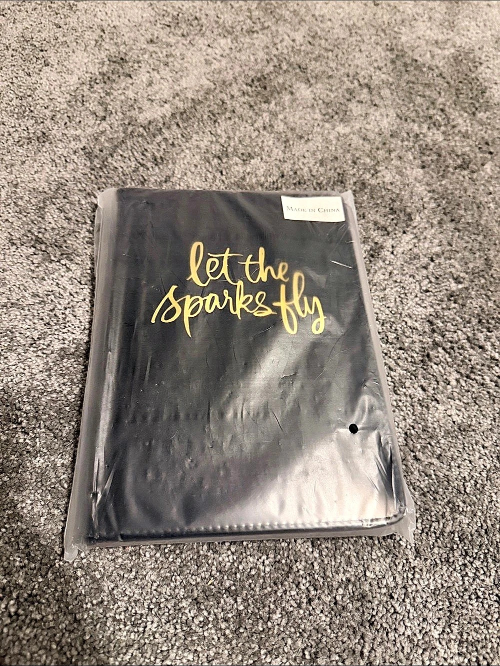 NWT Spartina Let the Sparks Fly Journal Black